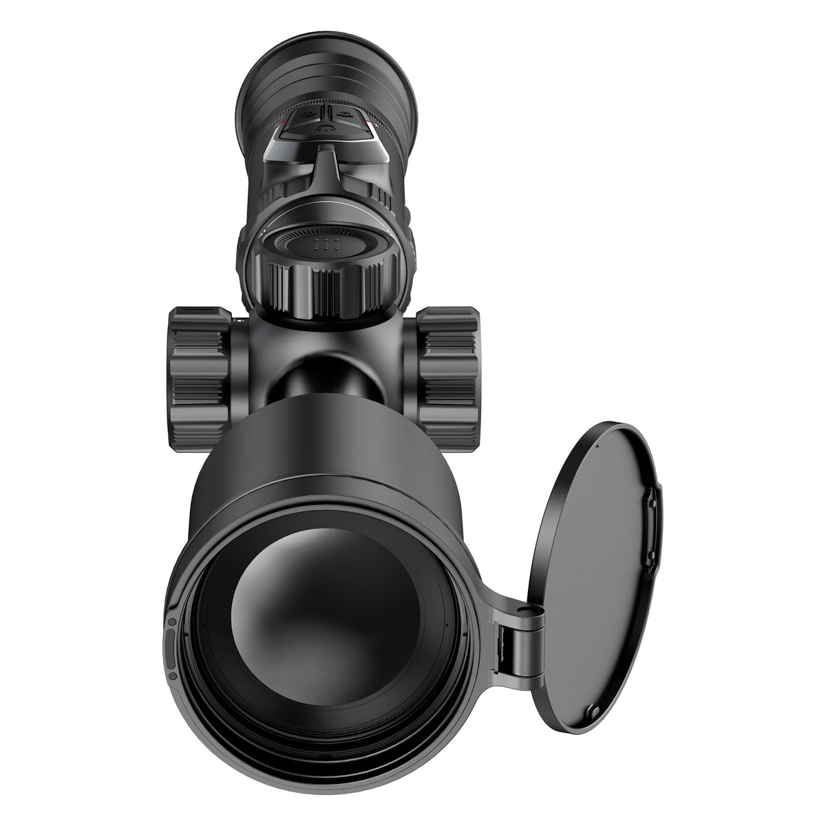 Hikmicro Stellar SX75L 4.0 (30 mm ringe) set forfra med åbent linsedæksel