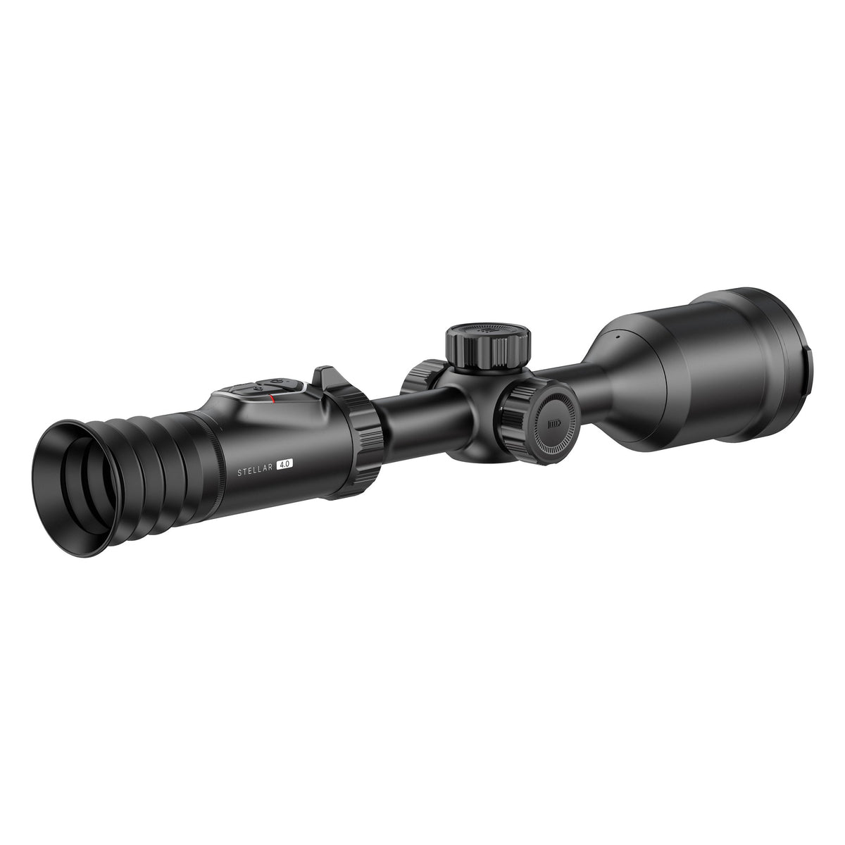 Hikmicro Stellar SX75L 4.0 (30 mm ringe) set bagfra skråt
