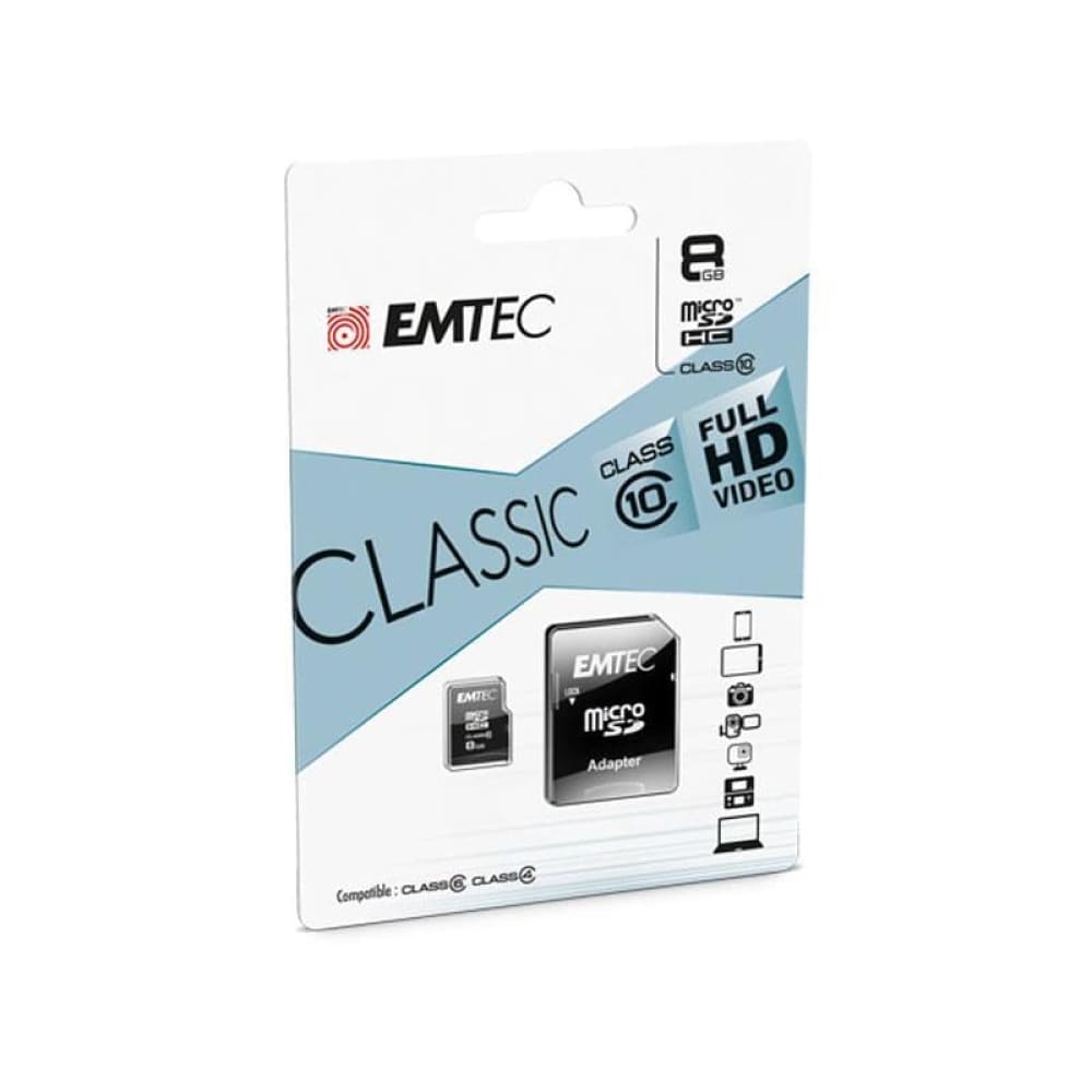 Emtec - Emtech - Micro SD kort med 8GB - ECMSDM8GHC10CG